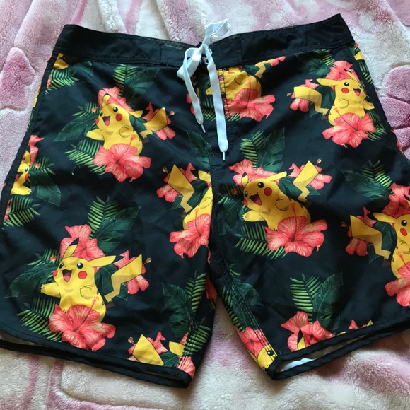 pikachu swim trunks